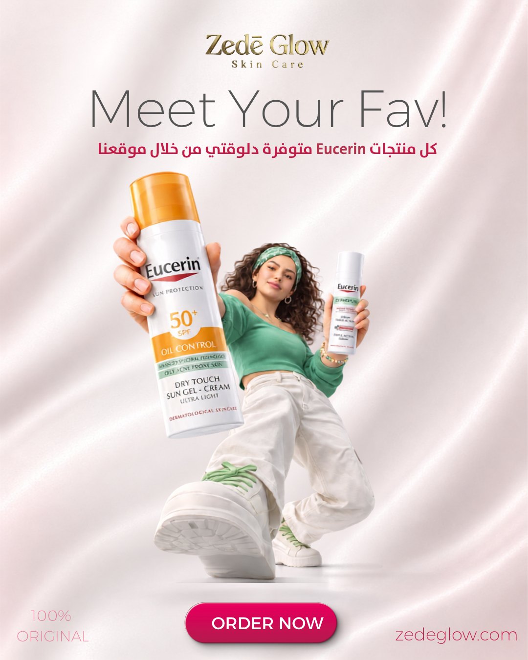 Zedé Glow post — Meet Your Fav, the Eucerin edit